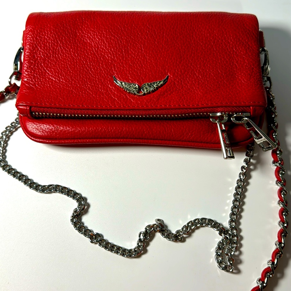 Zadig & Voltaire Red Rocky Leather Bag